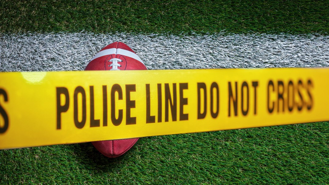 college-football-police-line