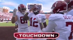 college football viral celebration smell taint pass out keelon russell raleek brown dylan riley
