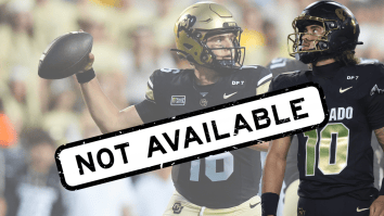 Colorado Threw The Most Comical Interception Of The Season Because Julian Lewis Would Not Play