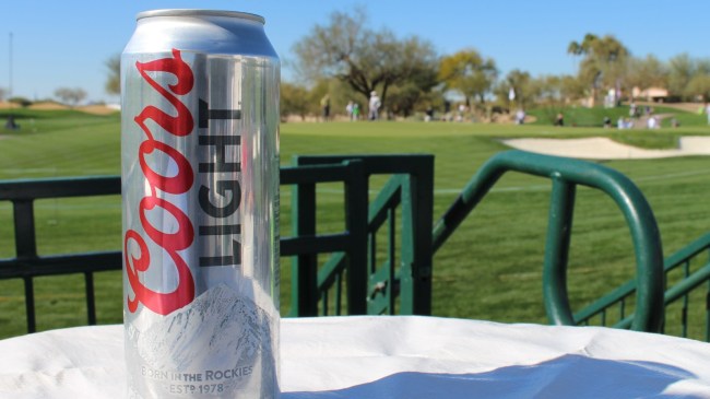 Coors Light beer can