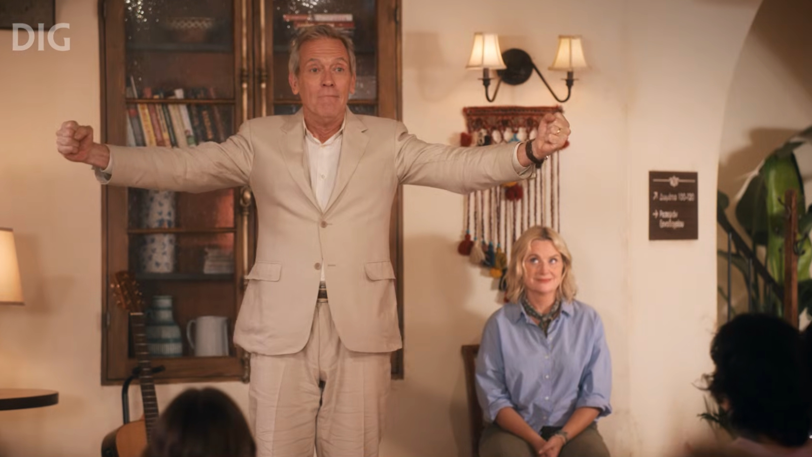 first look at 'Dig' trailer starring Hugh Laurie and Amy Poehler from Michael Schur