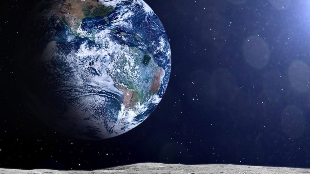 earth from moon