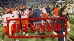 Florida high school football brawl Miami Carol City Grayson Postseason Playoffs ban suspended