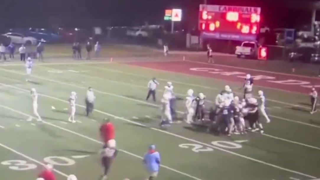 high school football kentucky martin county paintsville dirty hit takedown brawl penalty