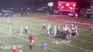 high school football kentucky martin county paintsville dirty hit takedown brawl penalty
