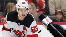 Devils Star Jack Hughes Has Awkward Reaction With Reporter Who Cracked ‘Weird’ Joke During Pregame Interview