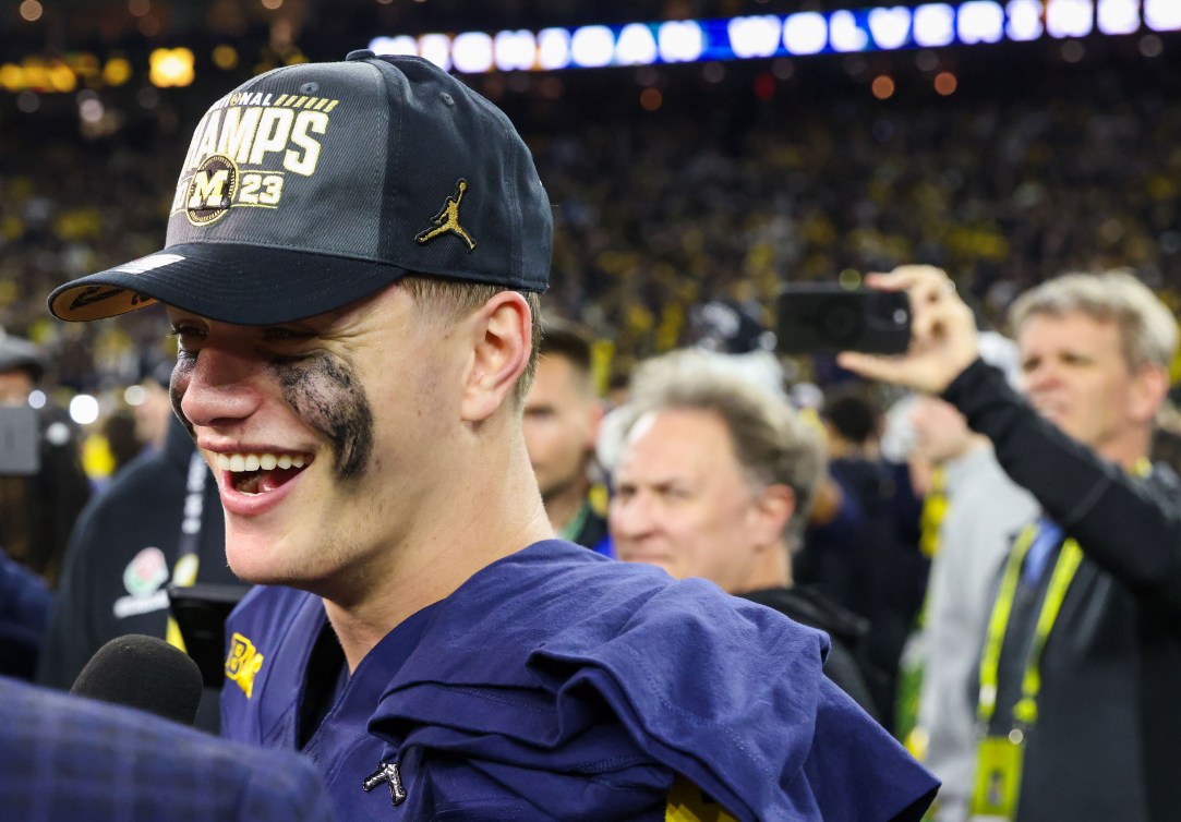 JJ McCarthy Eyeblack Michigan