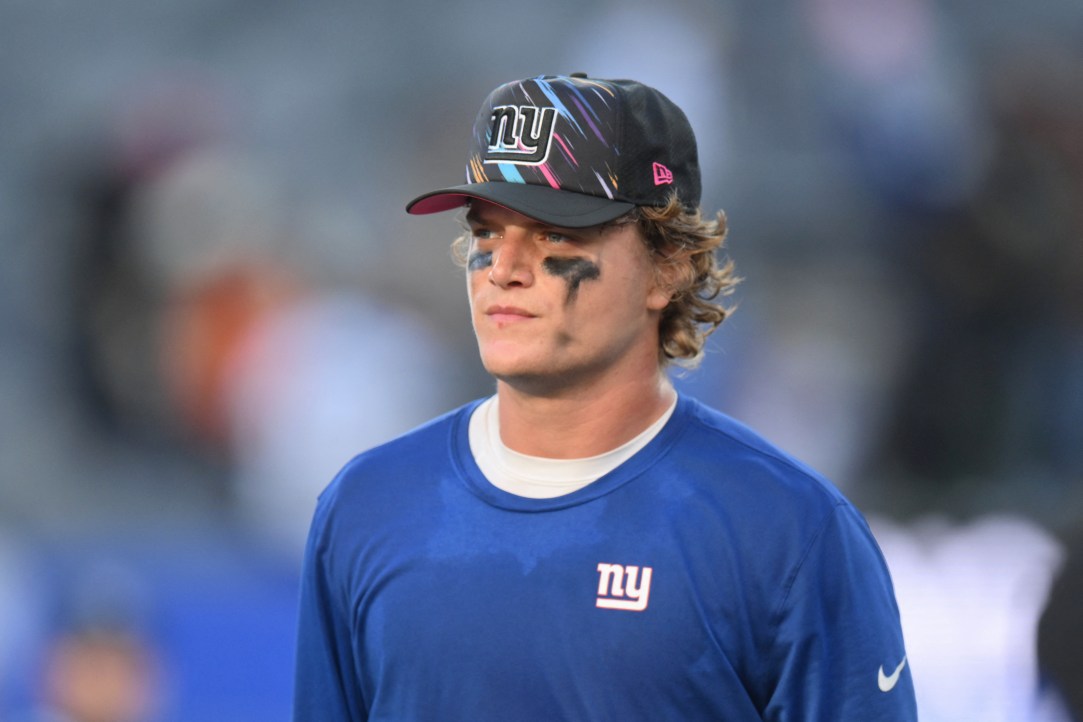 JJ McCarthy eyeblack New York Giants
