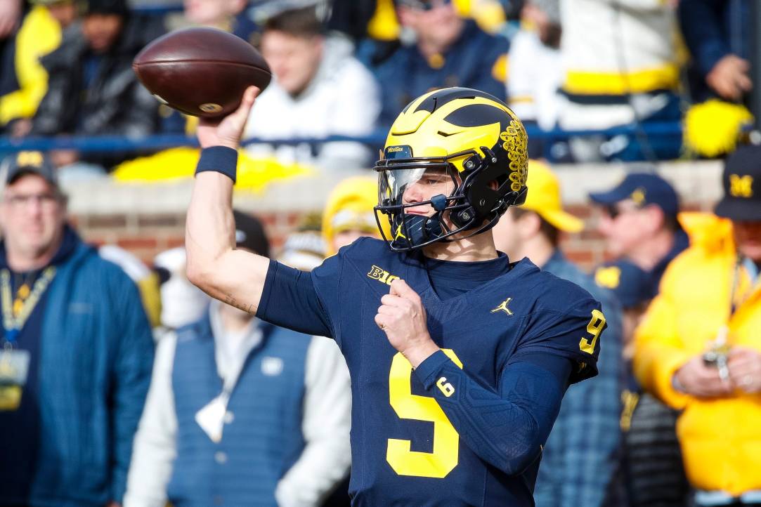 JJ McCarthy no eyeblack ohio state