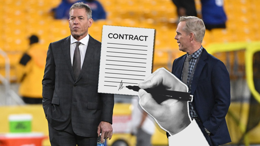 Joe Buck Troy Aikman Argument Monday Night Football ESPN Contract Pat McAfee