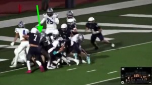 Kansas high school football controversy olathe west mill valley cash warren goal line touchdown
