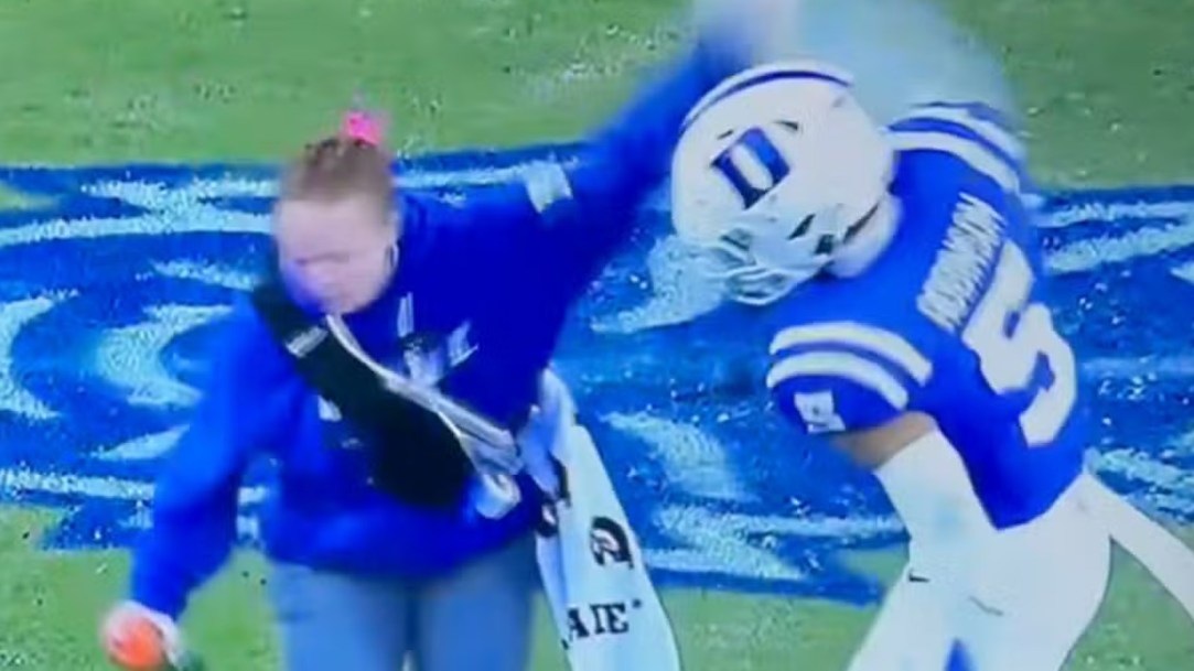 Kimari Robinson Duke Swipe Slap Athletic Trainer Security Georgia Tech Altercation New Video