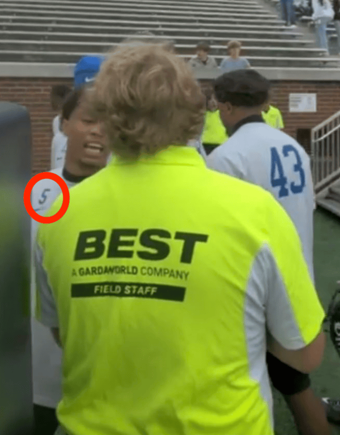 Kimari Robinson Duke Swipe swat slap georgia tech security