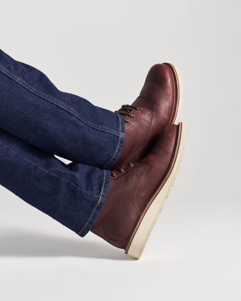 Tecovas The Knox Lace Up in Tobacco Cowhide