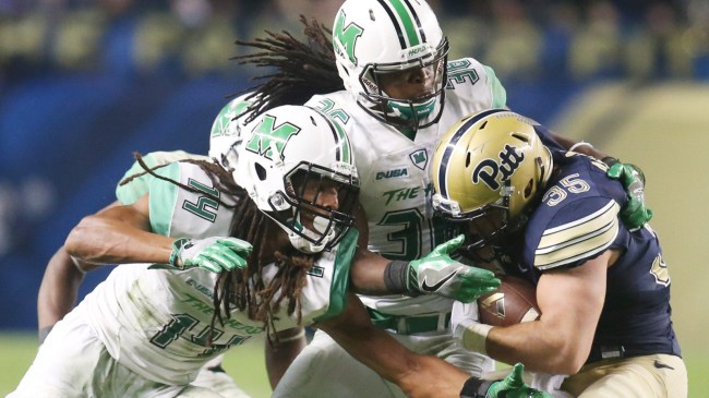 Marshall vs Pitt football game in 2016
