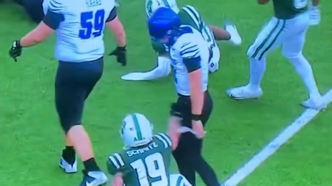 Memphis Charlotte Football Groin Sucker Punch Dirty Kadin Schmitz Marcus Stokes