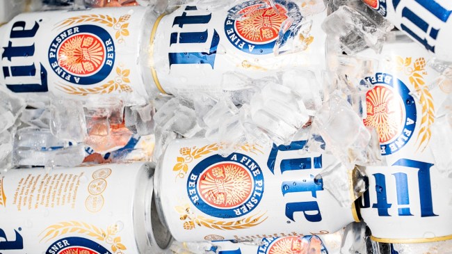 Miller Lite cans