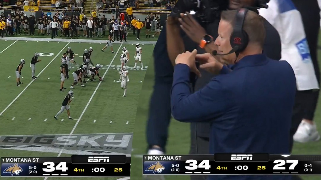 Montana State timeout Idaho clock controversy brent vigen college football time rules