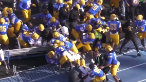 North Carolina A&T Elon Football Fight Brawl Melee Video Homecoming