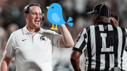 Michigan State Coach Pat Fitzgerald Apologizes For Flipping Bird In Disgust Of Poor Officiating
