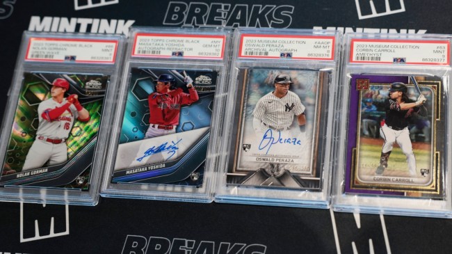 PSA graded baseball cards