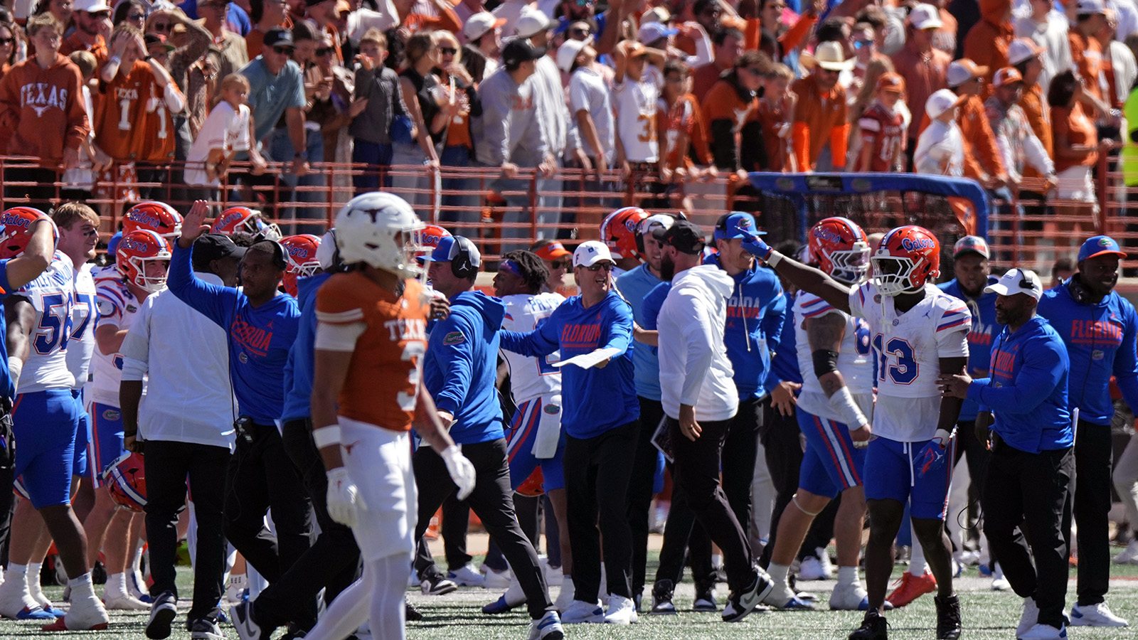Texas Fan's On-Field Middle Finger Sparks Florida Upset