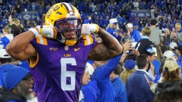 LSU Linebacker Throws Punch At Kentucky Fan In Viral Video From Field Storm