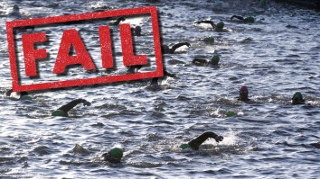 30 Completely Unprepared People Yanked From Water At Ironman Race After Motivational Speaker Convinced Them To Compete