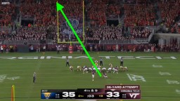 New Video Angle Of Virginia Tech’s Missed Field Goal Adds Even More Confusion To College Football Controversy